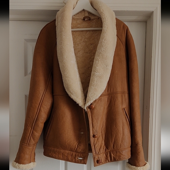Andrew Marc Genuine Shearling Leather Jacket Coat - Picture 2 of 16